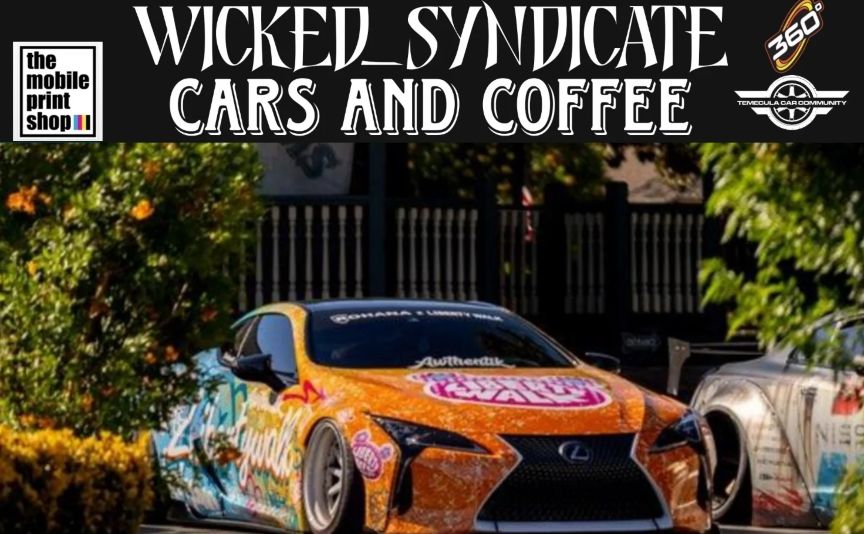 Wicked Syndicate Cars and Coffee partial flyer December 2025